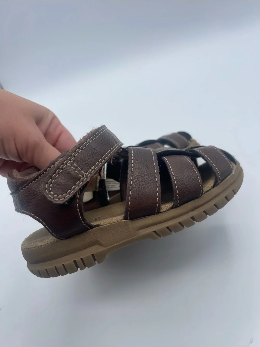 The Children's Place Toddler Boys Fisherman Sandals brown size 8